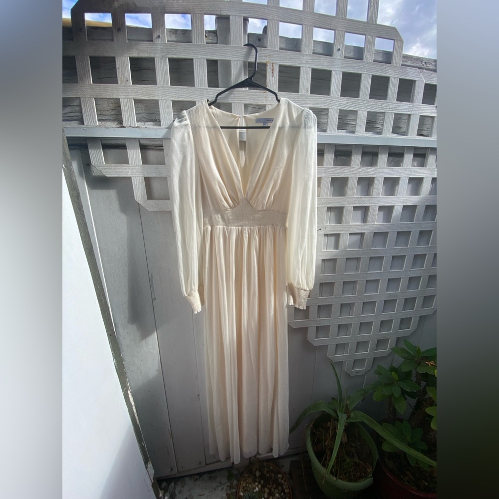 Baltic Born Cream Long Sleeve Dress